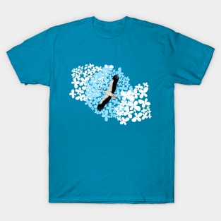 Stork and flowers T-Shirt